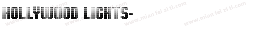 Hollywood Lights字体转换